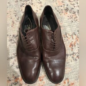 Bruno Magli leather oxfords. Made in Italy. Size 10.  Excellent condition.